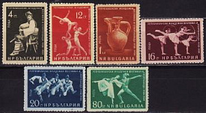 Болгария _, 1959, Фестиваль молодежи, Гимнастика, 6 марок